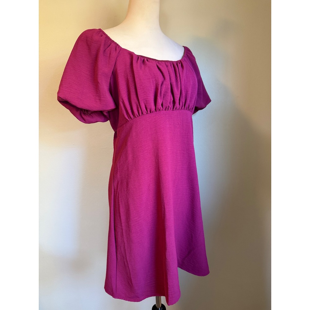 Lily Rose Pink Tie Back Cutout Mini Dress NWT L y2k boho‎ resort  whimsi dainty